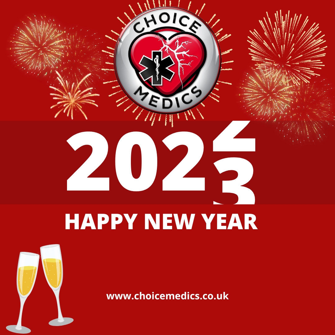 HAPPY NEW YEAR
From our whole team
We look forward to seeing you all in the new year.

 #choicemedics #emergency #firstaid #firstaidcourses #hove #eastbourne #bexhill #hastings #worthing #hailsham #brighton #sussex #newyear #newyear #newyears #newyearseve #newyear2023