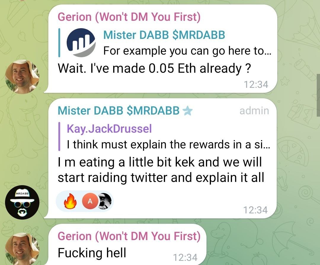 If you hold $MRDABB and $REDABB you can print easy in a bear market 👀

This is one of our chad holders ;)

$REDABB cheap af 🔥
$MRDABB cheap af  🔥

<a href="/elonmusk/">Elon Musk</a> <a href="/cz_binance/">CZ 🔶 BNB</a> 

#ETH #BTC #Rewardtoken #erc20 #community #crypto #DeFi #Web3 $TSUKA $DINO $SHIB $CULT