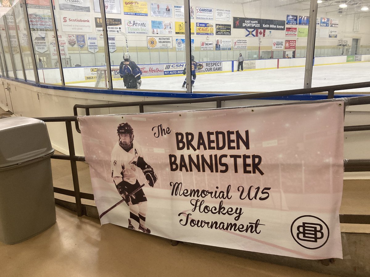 It’s the Braeden Bannister Memorial U15 Hockey tournament in Lantz. Covering the days opener <a href="/Bedford_Blues/">BDMHA - Bedford Blues</a> vs <a href="/EHMHA1/">EHMHA</a> #EastHants