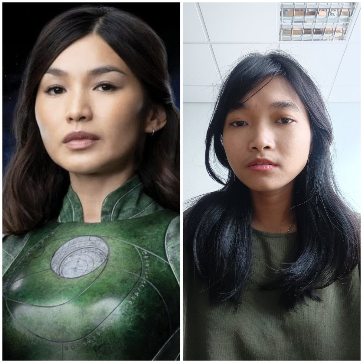 IgaDeviana's tweet photo. Dear @SiPalingMarvel Ada yg bilang katanya aku mirip Sersi, apa benar begitu? #marvsd #sipalingmarvel https://t.co/lGuPQlpUwK