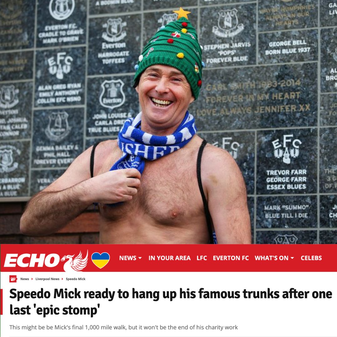 Thank you to <a href="/LivEchoNews/">Liverpool Echo</a> for the special coverage of my FINAL STOMP 🥾 👉 bit.ly/3G1ZMCs

This is my my final challenge this is my Mount Everest and it would mean the world to me if u all got behind me 💙✌️

donate - gofund.me/e6c6d6f3

#charity #mentalhealth