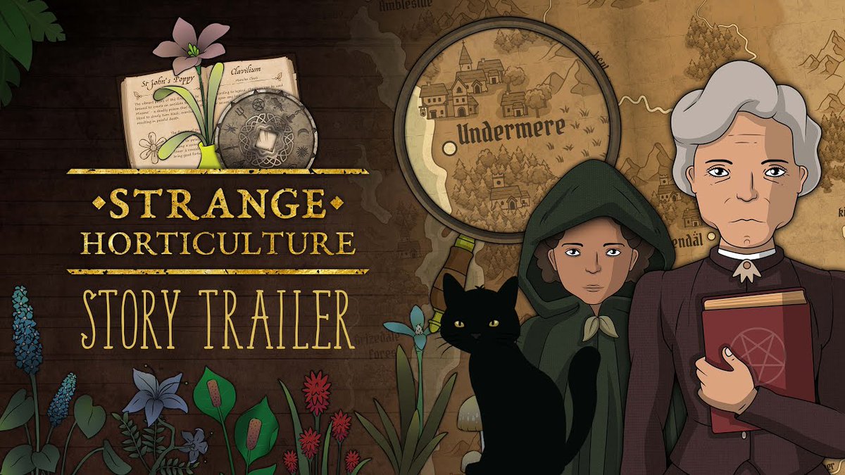 LasseMars's tweet photo. My selection for the indie game of the year 2022, is a #Strange #Horticulture available for the PCs early in 2022 but it arrived for the #Switch too and charmed me. Occult themed tale really worked!. https://t.co/dYGqQbe7rE