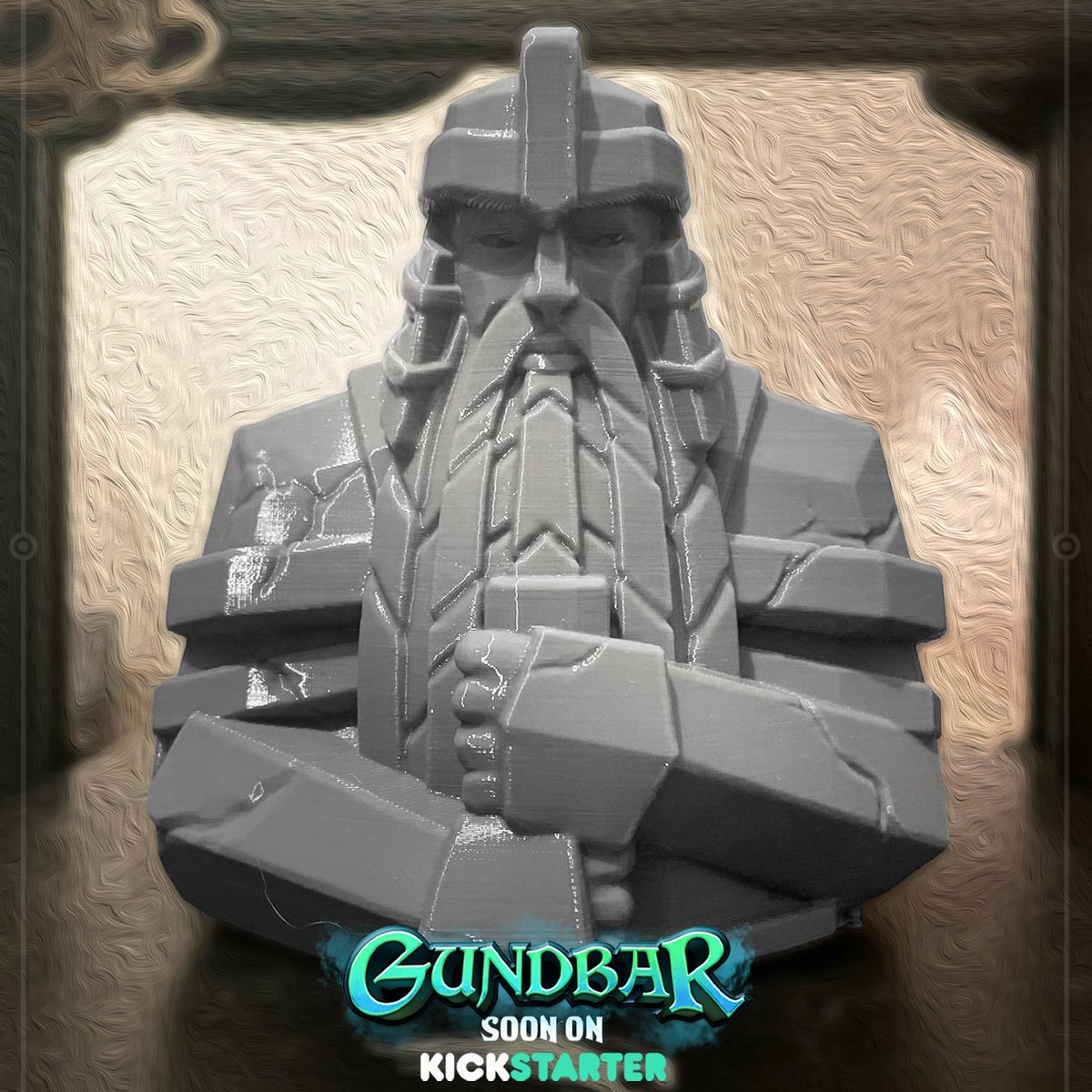 The statue that guards the Mountain city of Gundbar!

#3dprintedterrain #3Dprinting #dnd5e #dwarf #3Dprintedtabletop #3dprintedscenery #gundbar #Kickstarter #fantasyart #DnD