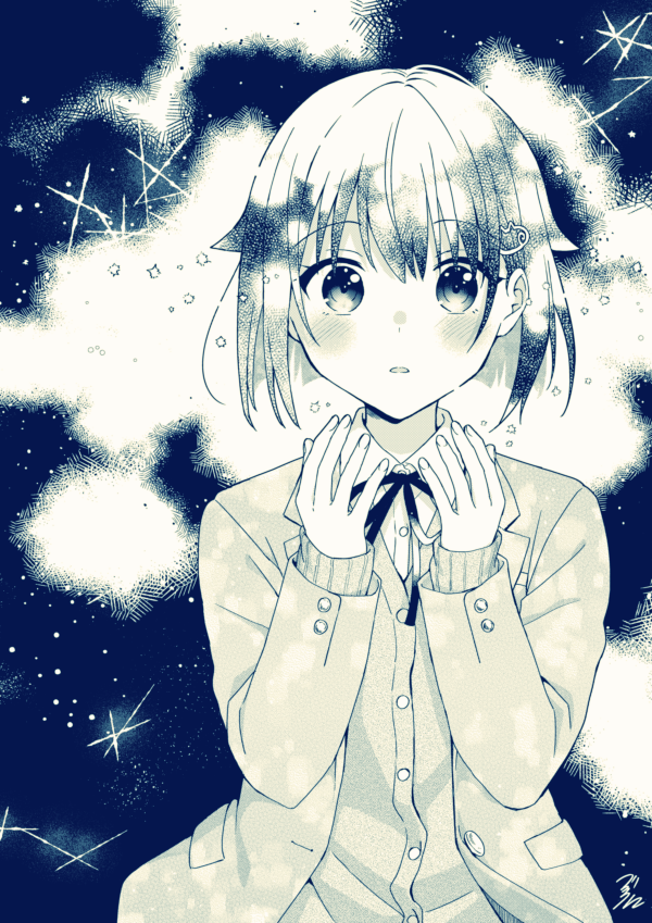「新しい液タブで試し描き小森さん#小森さんと大林くん 」|べっこうリコのイラスト