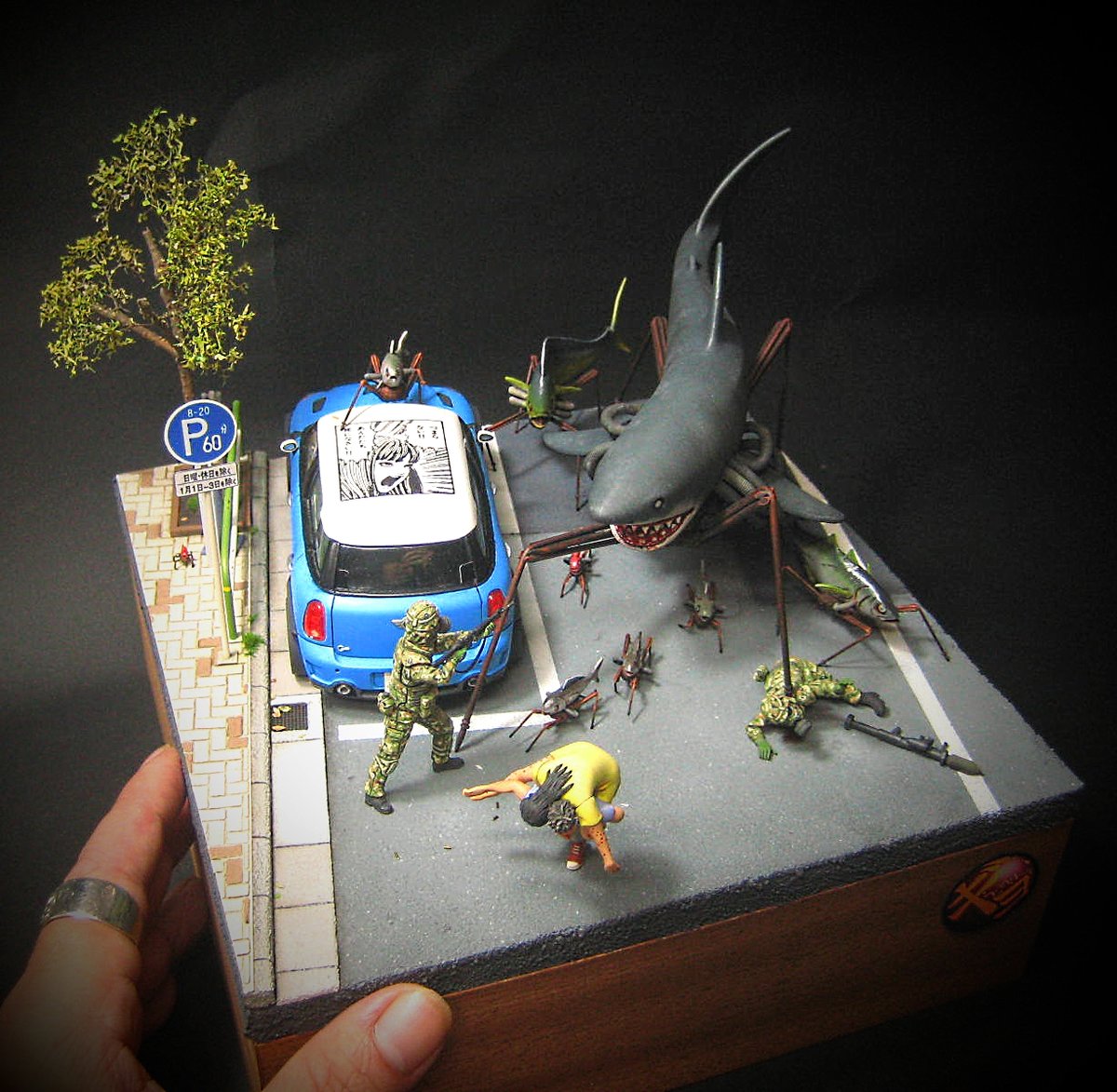 N__P__G's tweet photo. 2012年より続いていた
テングモデラーズ作品展も今年で終了。

自分一人では絶対作らそうな模型を
作ることができて本当に刺激になりました。

評判よかったのはこのあたりですかねー。

"ギョ"
"マノウォー"　

長い間応援していただき
皆様ありがとうございました。

#TENGUModelers https://t.co/3J914emNph