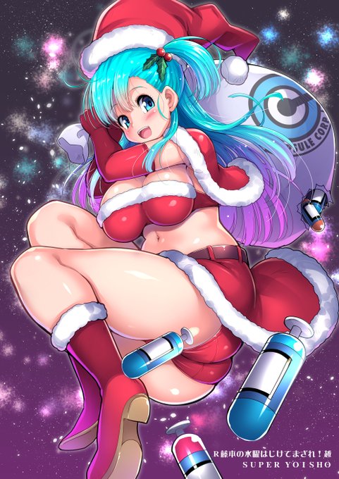 今日の投稿絵は、先週のリスナーさんのサンタ絵が良くって、自分もサンタ絵描けばよかったーってなったので、周回遅れで自分もサンタブルマ絵でした。 