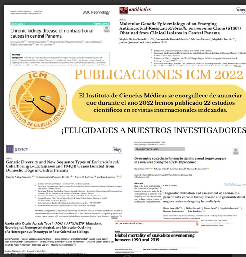 Instituto de Ciencias Médicas publica 22 estudios en 2022 ⁦@SNI_Panama⁩  ⁦<a href="/senacyt/">Senacyt Panamá</a>⁩  institutodecienciasmedicas.org/instituto-de-c…