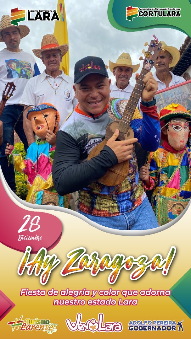 gobiernodelara's tweet photo. #28Dic ¡Ay Zaragoza!

Fiesta de alegría y color que adorna nuestro estado Lara.

#VenezuelaPróspera https://t.co/kW9FlxDreC