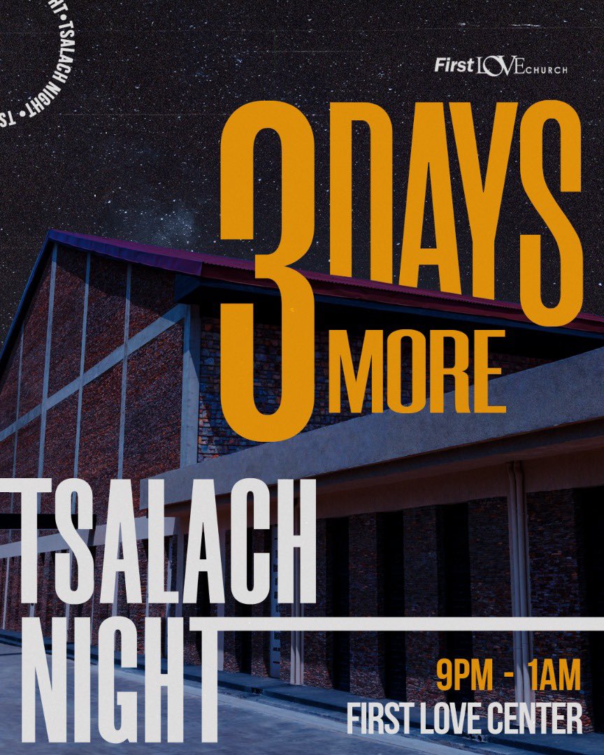 FirstLoveCenter's tweet photo. Tsalach Night with Bishop Dag Heward-Mills is happening THIS SATURDAY at the First Love Center from 9pm to 1am prompt!

Get ready to experience a powerful time in the presence of God as we crossover into the new year together!

Come with a friend or two!

See you there!

#SSURGE https://t.co/VlsjMs7A3s