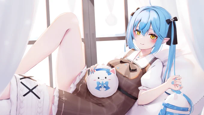 ツインテラミちゃん以前描いた物のリメイク。。。前より可愛く描けてるはず... #LamyArt 