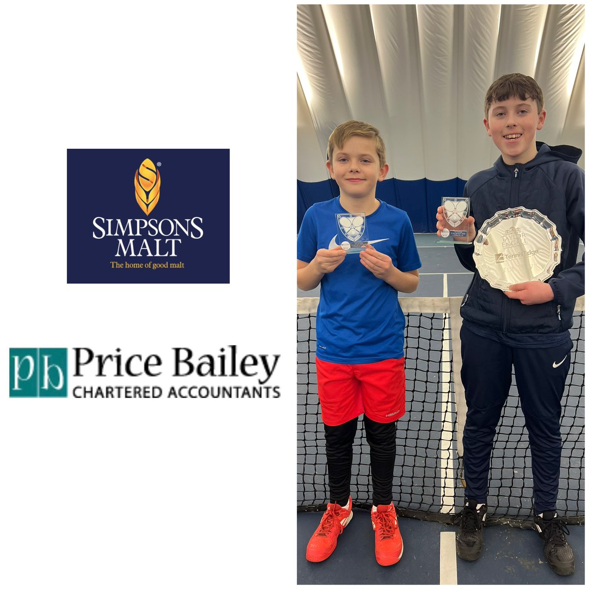 Tennis_Edge's tweet photo. Our U12βs boys event is complete.
Well done to our finalists:
Winner - Harry πππ»ππ» who takes home the @taylorengall Shield
R-Up - Finley ππ»ππ»
#PlayerFocussedEvents #tennisedgechristmasevent
@SimpsonsMalt @Price_Bailey https://t.co/TQdfsVZfu0