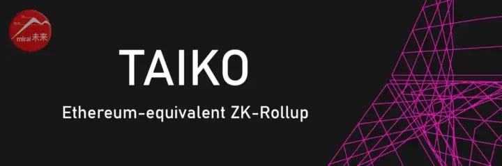 Today we would like to tell you about future ZkEVM Rollup technology - <a href="/taikoxyz/">Taiko.eth 🥁</a> 

Read more in our detailed guide 👇
mirai-team.medium.com/taiko-gem-gem-…