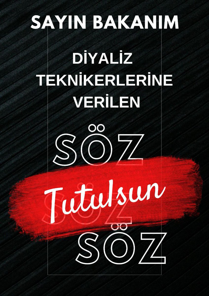 srmaa61's tweet photo. 1 Mart 2019'da diyaliz ünitelerinde yalnızca Diyaliz Teknikerleri çalışacak dediniz. 3 yıl geçti 3k atama olmadı. @drfahrettinkoca 

#DiyalizciÇokİstihdamYok https://t.co/3EcO6u5MSK