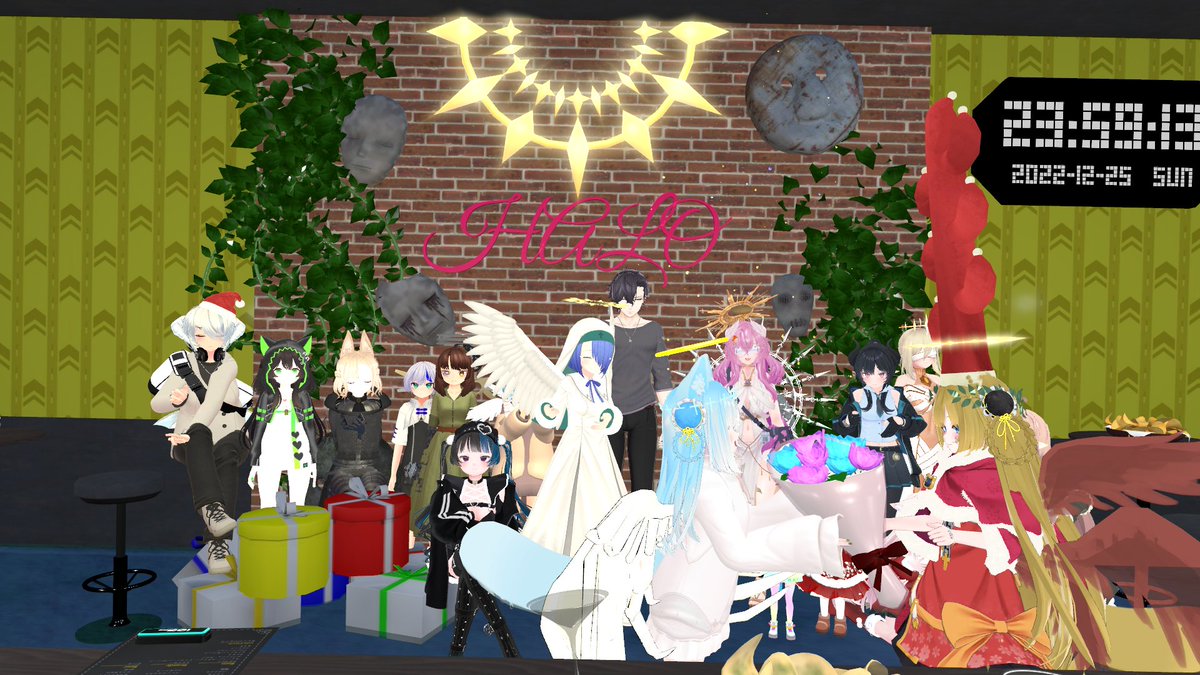 HALOHOUSEgroup's tweet photo. 特別クリスマスイベントでした!!ご来店ありがとうございました!Tsukiyoriちゃんお疲れ様!来年は1/1は休みで1/2の新年企画の最後にBarを開くので是非来てくださいね!#天界BarHALO #HALOHOUSE https://t.co/0ROx5HoDW2