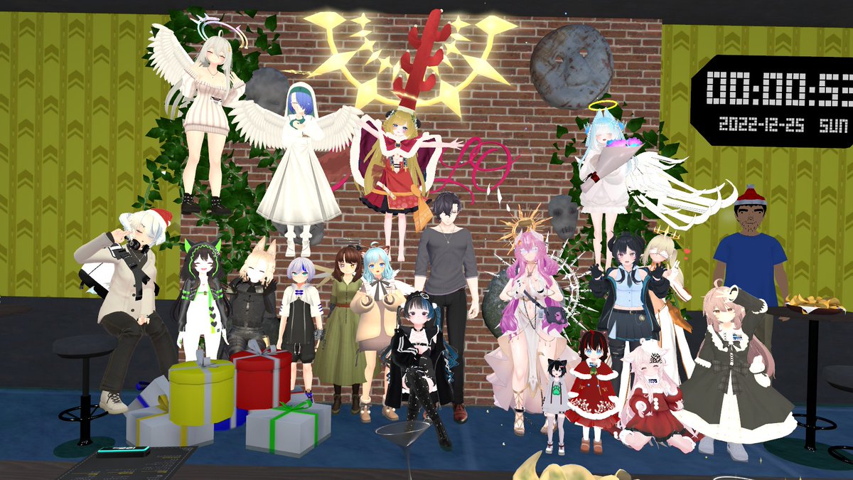 HALOHOUSEgroup's tweet photo. 特別クリスマスイベントでした!!ご来店ありがとうございました!Tsukiyoriちゃんお疲れ様!来年は1/1は休みで1/2の新年企画の最後にBarを開くので是非来てくださいね!#天界BarHALO #HALOHOUSE https://t.co/0ROx5HoDW2