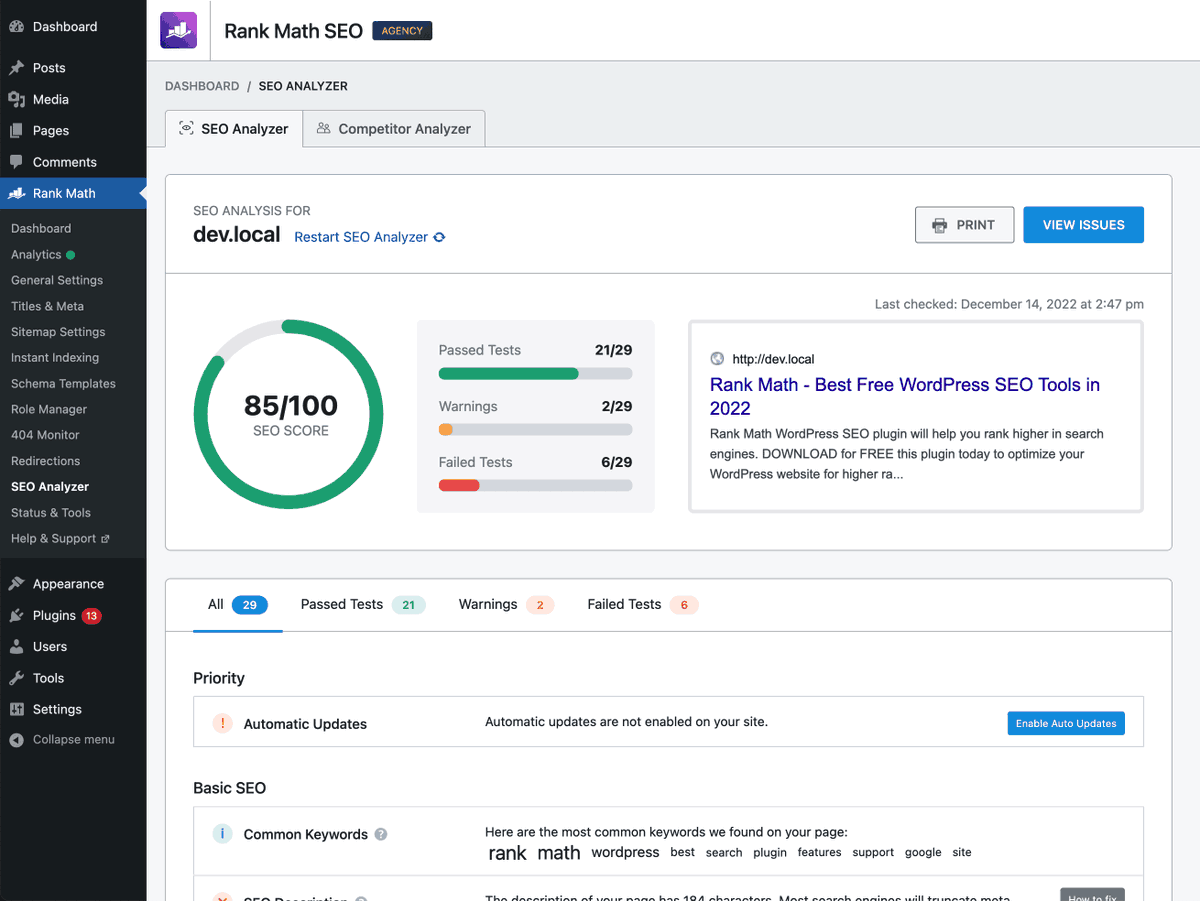 Happy New Year! 🎉 We wish you the best of luck in making 2023 your best year yet ❤️

We're starting the year off right with revamped SEO Analyzer 🚀

🔍 Analyze competitors' SEO strategy
🖨️ Easily Print SEO report

rankmath.com/kb/seo-analysi…