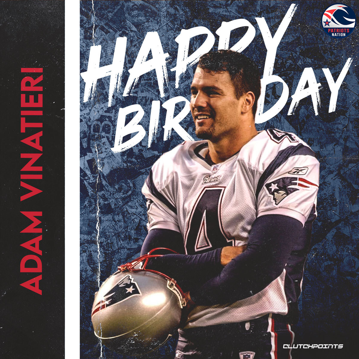 Patriots Nation, join us in wishing Adam Vinatieri a happy 50th birthday 