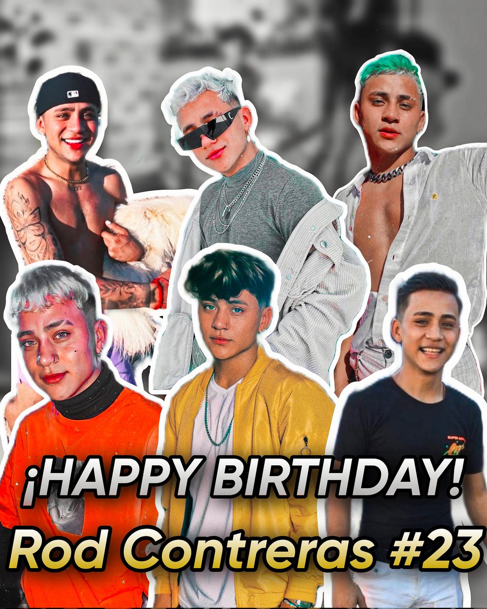 FELIZ CUMPLEAÑOS A LA PERSONA QUE ME ALEGRA TODOS LOS DIAS CON UNA SONRISA YA SON 23 AÑITOS✨
#FELIZCUMPLE23ROD
<a href="/elrodcontreras/">ROD🥴</a>