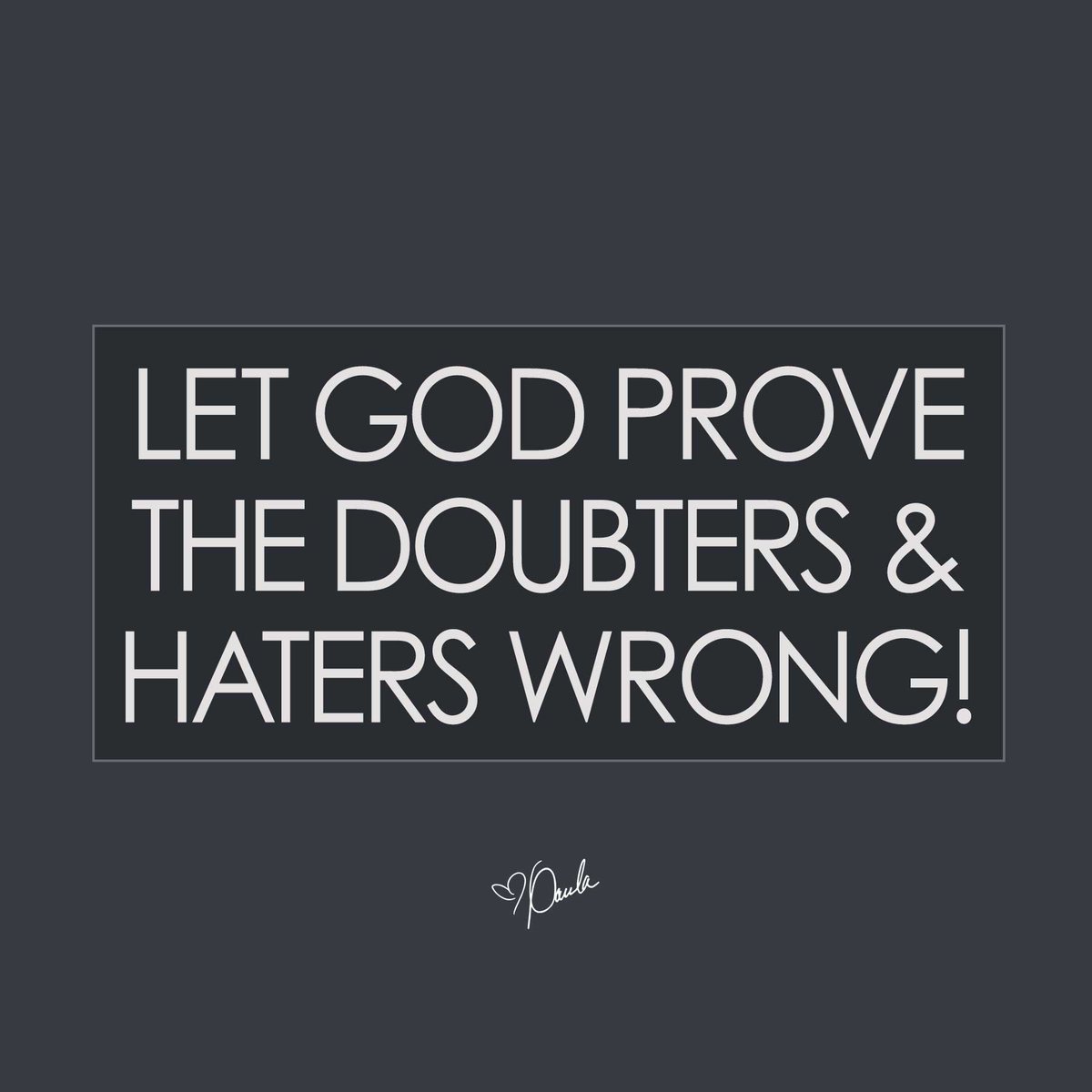 Paula_White's tweet photo. Let God prove the doubters and haters wrong! Give it all over to Him &amp; see the goodness of God... https://t.co/qGnTRMtH2f