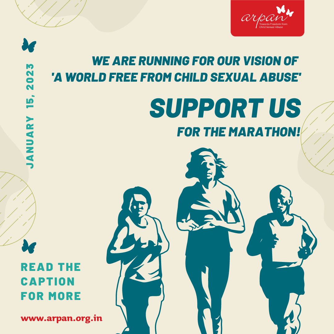 Arpan_CSA's tweet photo. TATA Mumbai Marathon 2023 is here and Arpan is running! You too can be our co-traveller and rally against Child Sexual Abuse! Here is how:
- Raise funds for us
- Donate to us
Visit https://t.co/BGRbDYoo3X
#marathon #tatamumbaimarathon #tatamumbaimarathon2023 #RunForTheCause https://t.co/bQX0uuKD5L