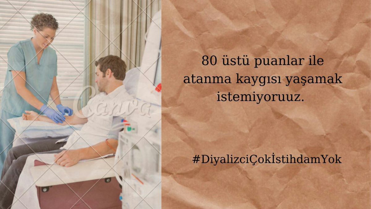 Çalıştık, çabaladık, puanlarımızı aldık. Neden 80 üstü puanlar ile atama kaygısı yaşıyoruz <a href="/drfahrettinkoca/">Dr. Fahrettin Koca</a> ?

#DiyalizciÇokİstihdamYok