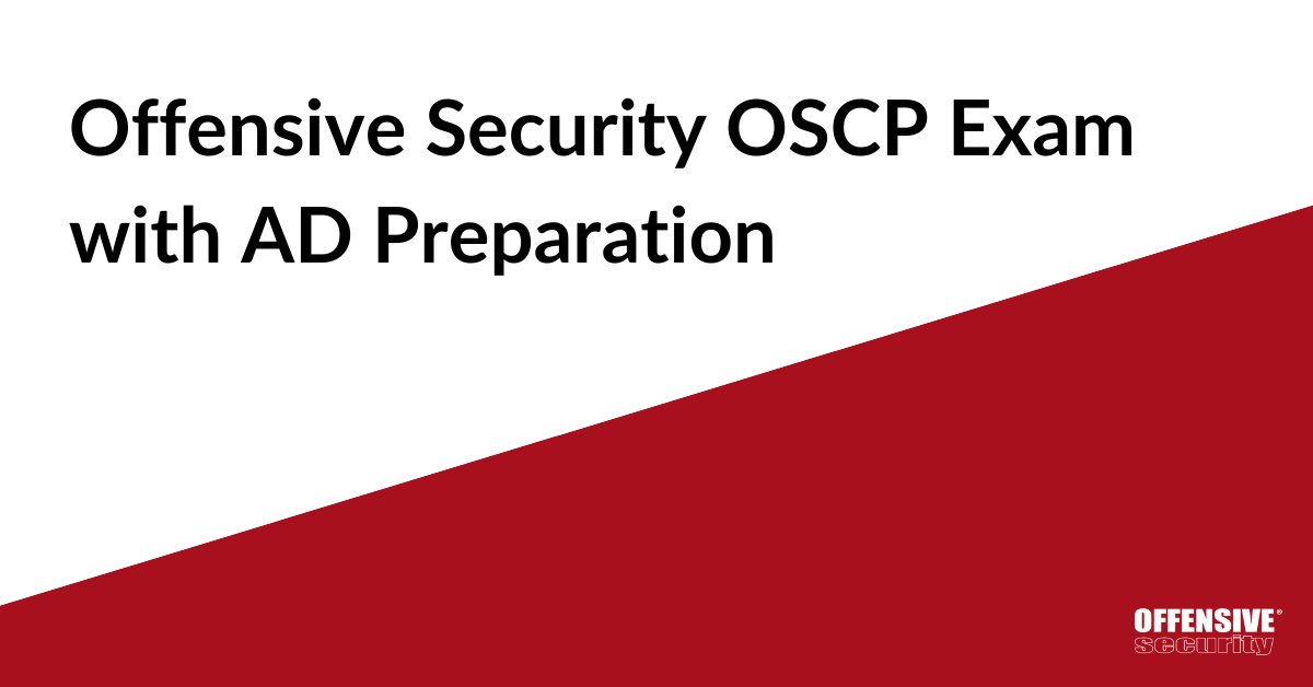 offsectraining's tweet image. #OSCP exam prep resource: offs.ec/3hAG8Fx. 

Download it. Bookmark it. Share it. #RoadtoOSCP