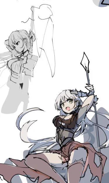 メインイラストは本家に乗っけているのでこちらは 制作改定のラフのっけておきますー
