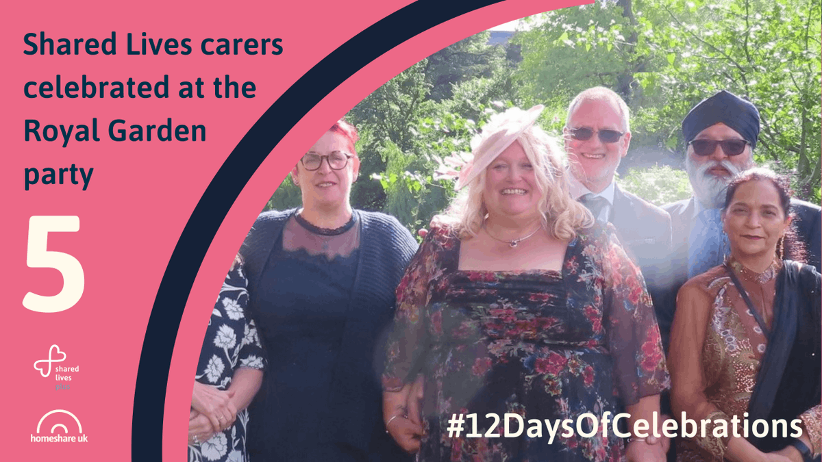 SharedLivesPlus's tweet photo. #12DaysOfCelebrations In may 2022, Shared Lives carers were celebrated at the Royal Garden party. “It’s been so special, and it’s just so nice to be recognised for what we do.” https://t.co/YK0qVh6cNh #SharedLives #carer #royalgardenparty https://t.co/FXsvLuV3KN
