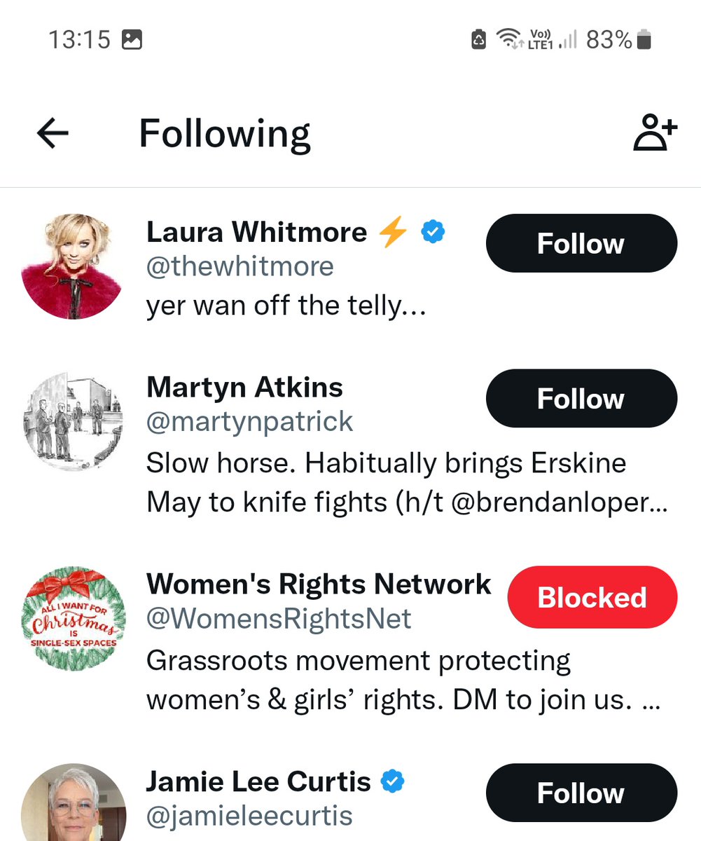 Transphobe Blocklist tweet media