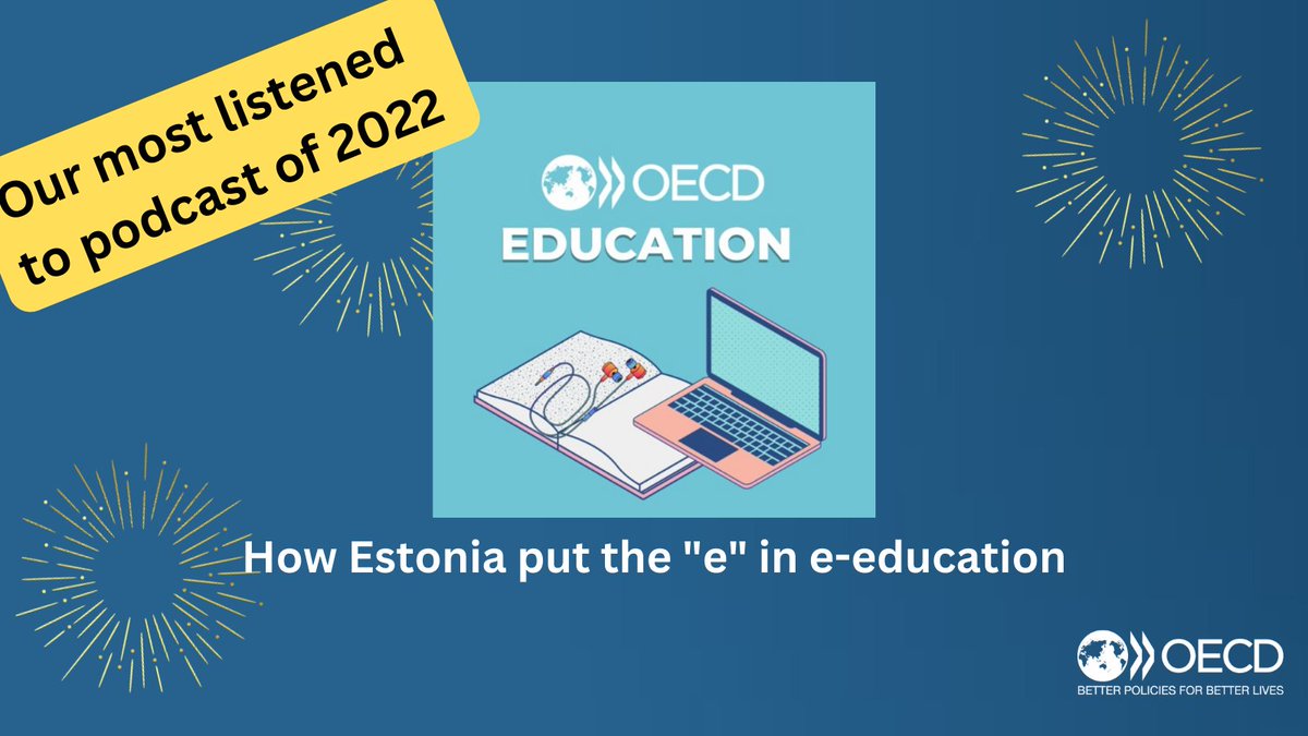 Estonia’s 🇪🇪 education system was the top performing European country in PISA 2018 with high levels of equity

We spoke to Birgit Lao about digital integration in education👩‍💻👨‍💻🧑‍💻in Estonia in our most popular podcast🎙️ of 2022

Listen now 👉 oe.cd/il/4PC