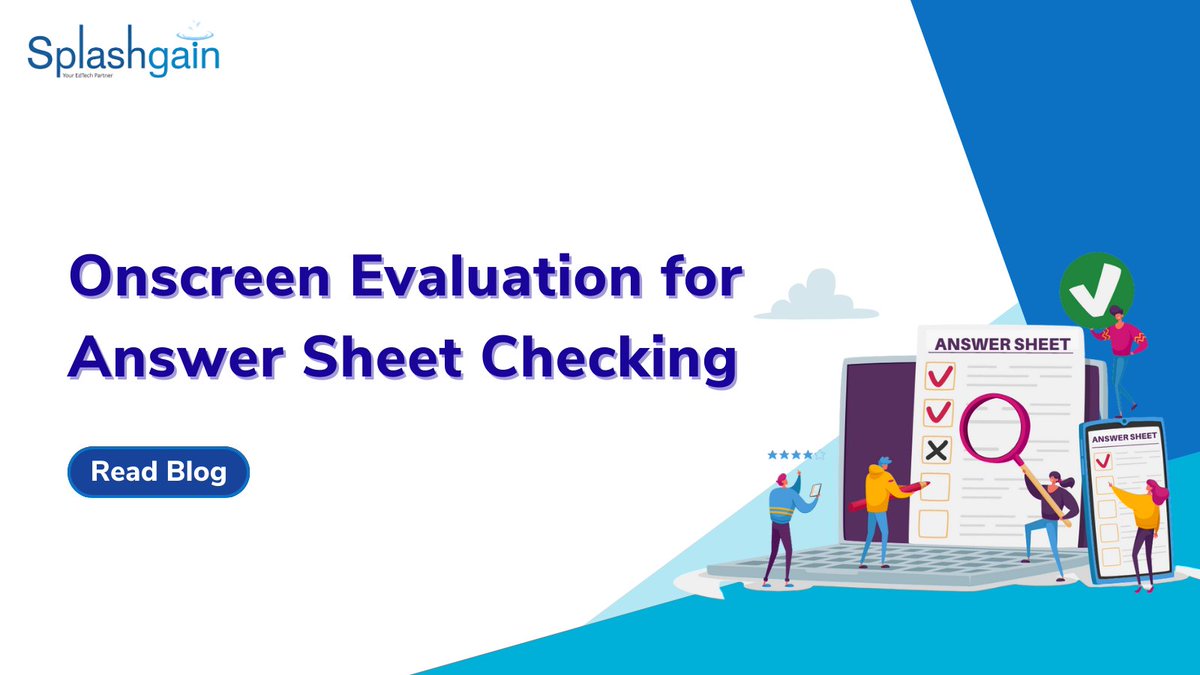 Splashgain's tweet image. "Take the hassle out of post-exam activities with onscreen evaluation of answer sheets – the perfect solution for education institutes!"

Know more- hubs.ly/Q01wCDgv0 
.
.
#digitalevaluation #onscreenevaluation #answersheets #examinations #exams #evaluation #examresults