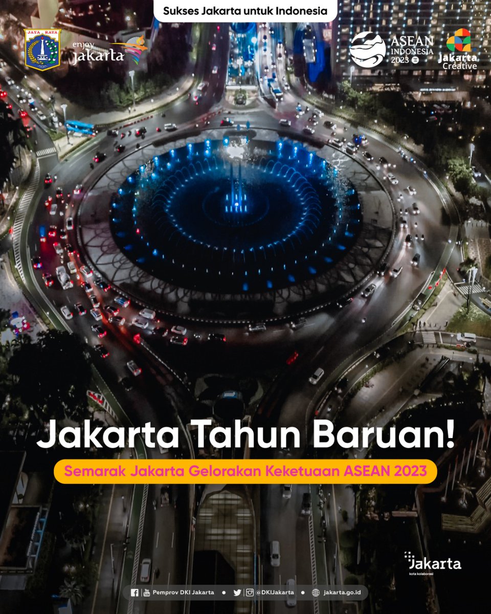 Jakarta Tahun Baruan! 🥳

Setelah dua tahun pandemi COVID-19, tahun ini berbagai kemeriahan Jakarta Tahun Baruan akan digelar di sejumlah titik di Ibu Kota.

#dkijakarta #liburandijakarta #tahunbaruandijakarta #tahunbaru2023 #suksesjakartauntukindonesia