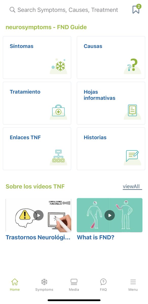 jonstoneneuro's tweet image. ¡La guía de neurosíntomas FND ya está en español! Thank you @vicmayordomo, who has completely redone the Spanish version - which now appears on the app and website - including with Spanish voice overs for FND videos. Thanks Victor! neurosymptoms.org/es_ES/