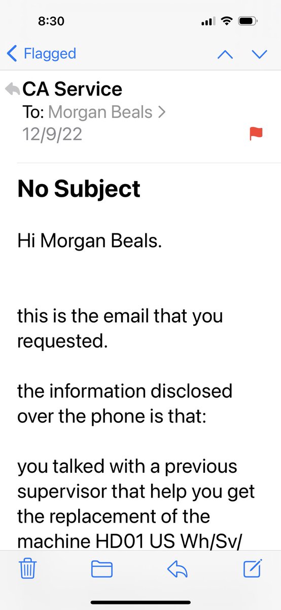 mebeals's tweet photo. @AskDysonUS @Dyson spoke with your disappointing CS after hours of waiting. Was made a promise is writing and have not heard back. Pls advise ASAP https://t.co/4Bs6k8wkUV