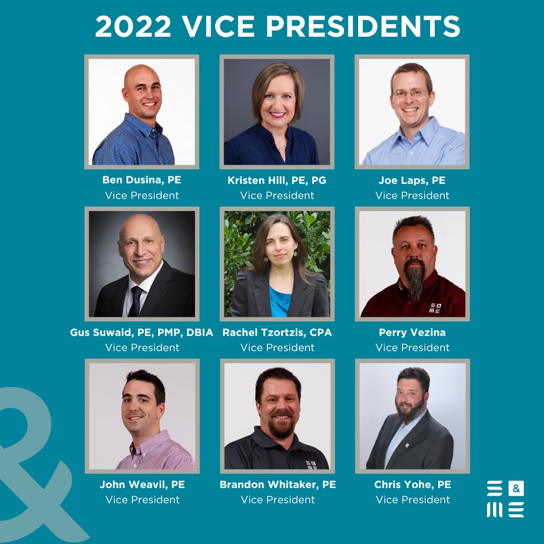 Congratulations to nine S&amp;ME employee-owners recently named Vice President Officers! Read more: bit.ly/3C7Y9C5 #OurPeopleOurFuture