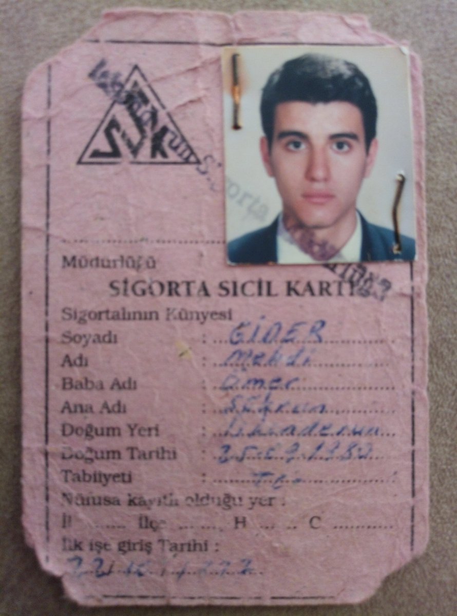 Mehdi GiDER (@mehdigider) on Twitter photo Staj yılı:1997 / 1998
Staj yeri: DEVLET SEKTÖRÜ İSDEMİR
Asıl İş veren:Devlet /MEB
İş akdi: 3308 Sayılı Yasa/Diploma
Ücret: Asgari ücretin ÜÇTE BİRİ
İlk işe giriş tarihi: 1997
Ssk sicil numarısı: 31011997*****
<a href="/vedatbilgn/">Vedat Bilgin</a>
#StajSskBaşlangıcıOlsun Staj yılı:1997 / 1998
Staj yeri: DEVLET SEKTÖRÜ İSDEMİR
Asıl İş veren:Devlet /MEB
İş akdi: 3308 Sayılı Yasa/Diploma
Ücret: Asgari ücretin ÜÇTE BİRİ
İlk işe giriş tarihi: 1997
Ssk sicil numarısı: 31011997*****
<a href="/vedatbilgn/">Vedat Bilgin</a>
#StajSskBaşlangıcıOlsun