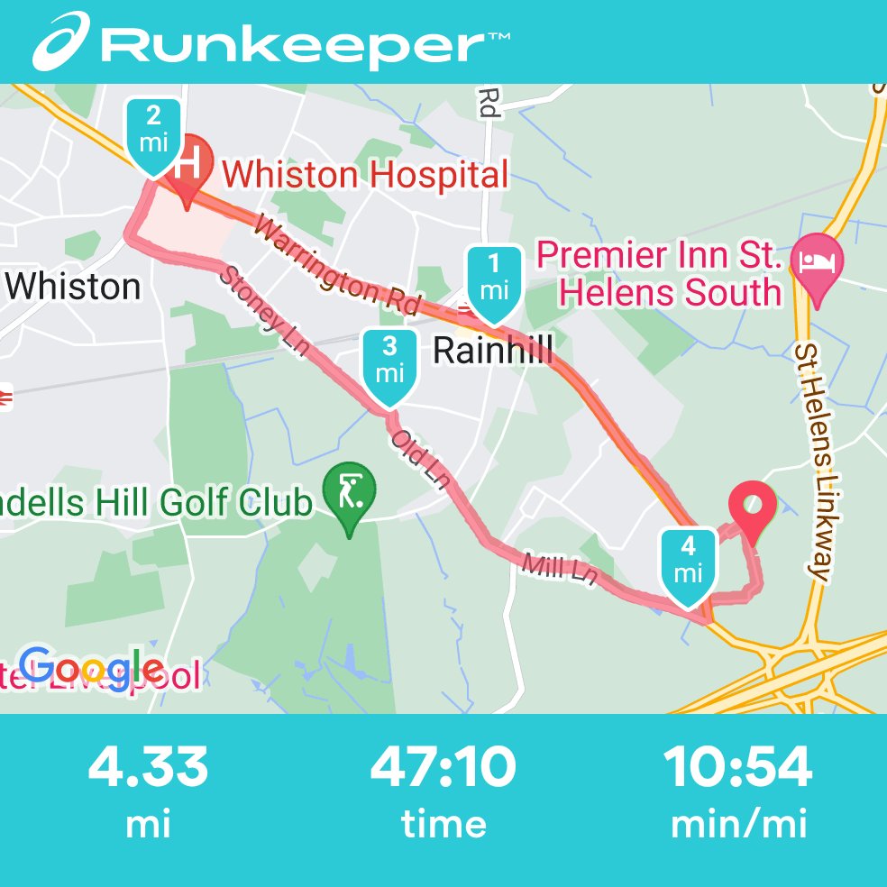 MarkAllcock39's tweet photo. I just completed an activity with Runkeeper #fitness #sthelens #run #running #liverpool #rainhill https://t.co/P1c1kBwehz https://t.co/w5uej6S1ue
