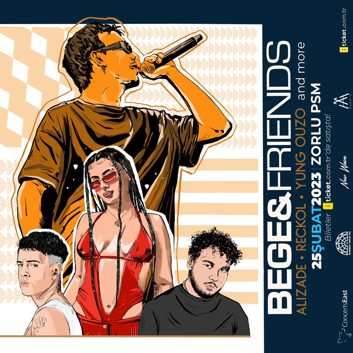 Bege &amp; Friends, 25 Şubat @ Zorlu PSM! 🔥

🎫 iticket.com.tr

#concertseast
