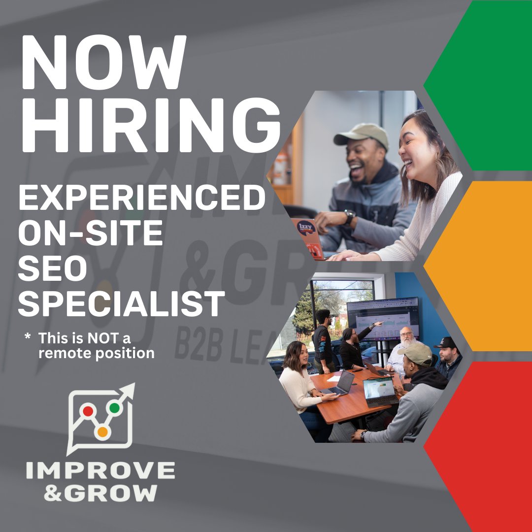 improveandgrow's tweet photo. 📣  Seeking a proven SEO Specialist with 2+ years of experience. Join a fast-growing company with the chance to work on projects that genuinely impact clients' visibility. 

To learn more, click the link below! 👇
https://t.co/tSRY9Y4jgb 

#employment #jobslancaster #lancasterpa https://t.co/QlyARRy3Sr