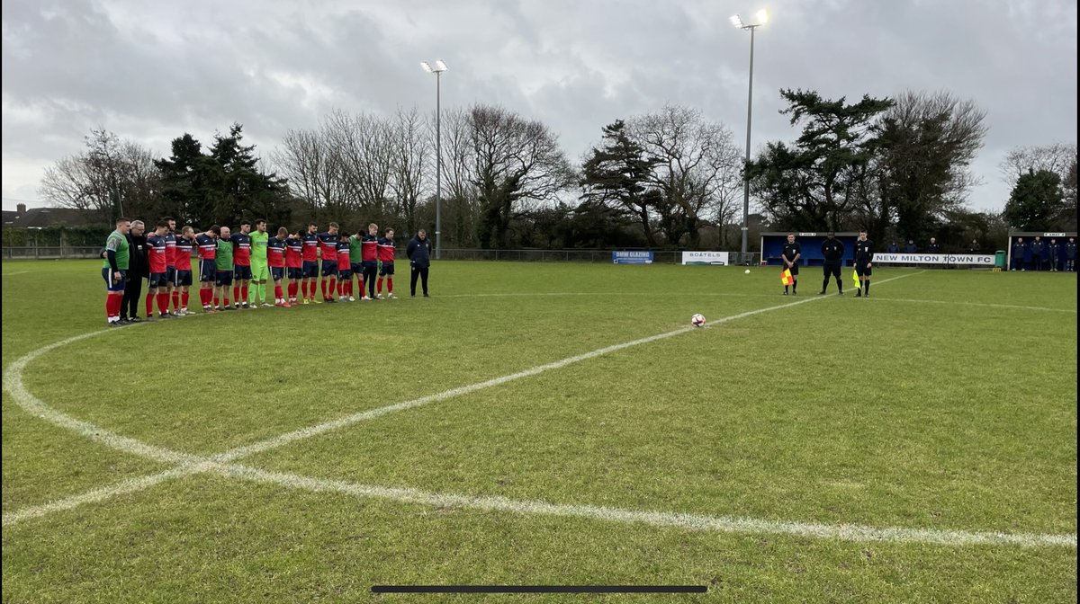 A minute of silence and reflection impeccably observed by a sizeable crowd, players and management, in memory of my beautiful niece who sadly passed away just before Christmas.

Thank you to everyone who made this occassion a memorable one 

#Respect 

@NMTFC2017 <a href="/ringwoodtownfc/">Ringwood Town FC</a>