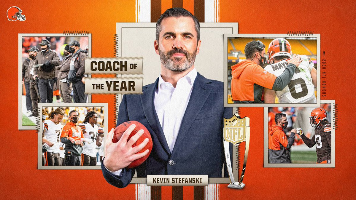 karnsies817's tweet photo. Kevin Stefanski:

Has the most wins by a Browns HC since 1999.

Coached the Browns to their best season since 1999.

Led the Browns to their only playoff win since 1999. 

But sure, fire him. https://t.co/3t7Ffz1qbU