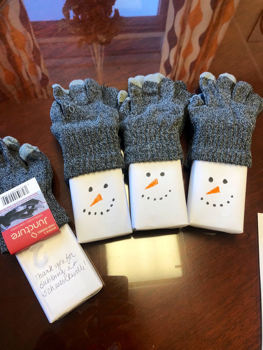 kristavenza's tweet photo. Show appreciation to your substitutes! With such a shortage of subs people who CHOOSE to sub at your school are very important. (Boxed snack wrapped in paper, draw face, add a pair of gloves, & write a note). #subshortage #principallife #gratitude @PADeptofEd @PASCD @NAESP https://t.co/L0IaUqfG9n