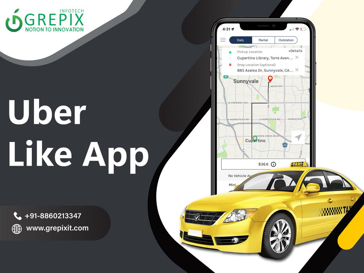 grepixit's tweet photo. Start your own taxi business with our Uber like app. Our ready-to-launch uber clone script is available in both iOS and Android versions. Get an on-demand #taxiapp at a reasonable price.
Please get in touch with us for a demo now! https://t.co/BlBmM9IsRo

#uberlikeapp #uberclone https://t.co/i1bM0Davap
