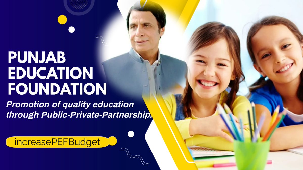 پیف فنڈز میں اضافہ بہت ضروری ہے تا کہ مفت اور معیاری دی جا سکے پیف سکولوں میں اوٹ اف سکول سٹوڈنٹس تعلیم حاصل کر رہے ہیں SNC کے نفاذ کے بعد معیاری تعلیم دی جا سکے 
#increase_PEF_Budget