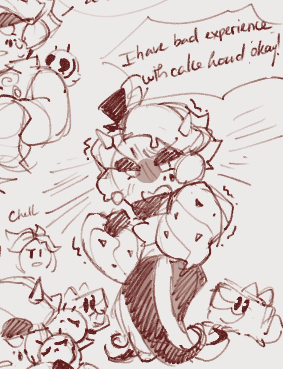 Beldam/Spicy Honey cookie (?) is not that active (?) to know what is going on in EarthBread hence the lack of knowledge 😅
Also how I imagine their interaction would be
#redvelvetcookie #oc #cookierunoc