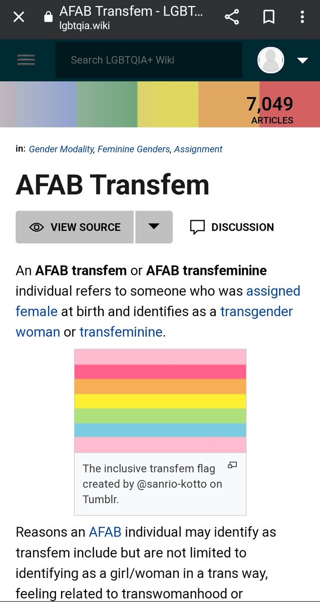 BiotransViren's tweet photo. @imjustherefun @cecinestpaspipe @SatanistFather @biotranswomen @GhostInCyber @NotNotThatKate @RadFemme74 @veritasalways1 @Seinneann @gc_feminist @bullrike @CalledPal @Hereticalturf @Brunch_O_Turfs @one_eldritch @Cave_Art_Films @latsot @MaxCeOIivia @PomeranianGod @StitchingSin @Carm5012 @doodle_bobby @forevershallon @loopylooozz @the_damn_muteKi @BlakeBlakebabee @thefempire50 @Smazeny_ @Gremozzerella @Louiethelou @bgpereira3 @Harveycuthbert3 @xamethystbatata @RogueMaleBro @realWillPiper @ruprekt79 @wrenwright @ThatsMadeMyDay @ffenics @witchygibson @crashonrepeat @GregoryWhitta13 @fletcherkathy8 @JorickSkeptic @WingsScotland @minoc2 @TReX2Gun @Angry_Pear_ @Kimberfan76 @AliceNiaH The LGBTQIA wiki disagrees with u. #BiotransIsValid https://t.co/Wpw7E5MdIT