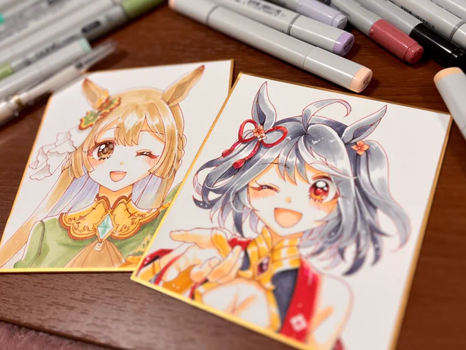 キタサト色紙もってくよ 