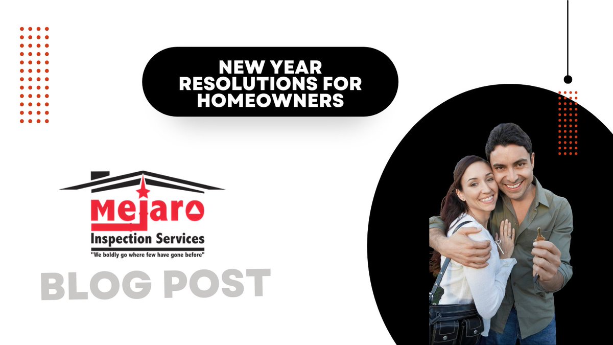MejaroServices's tweet photo. New Year resolutions don't have to be all about personal goals. Why not set goals for your home as well to make your home a less chaotic, smooth-running machine in 2023?
https://t.co/mdh8QU2Eqw

#homeinspections #wednesdaywisdom #newyearresolutions #mejaroinspectionservices https://t.co/WuaU1dS6f3