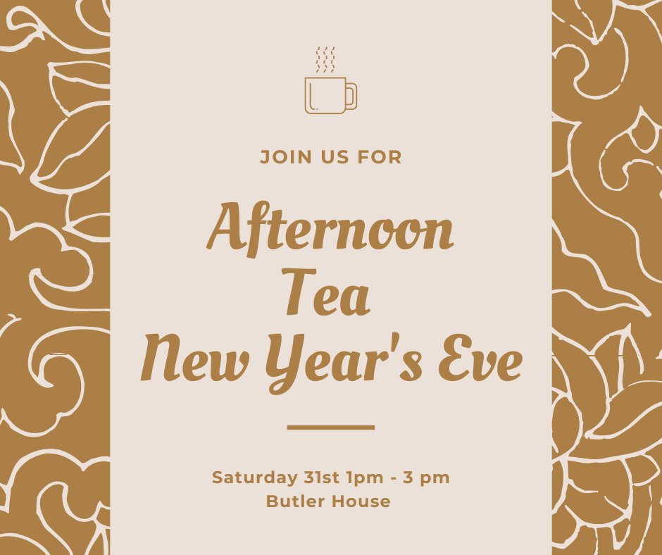 This New Year’s Eve Afternoon Tea is hosted in our Lady Eleanor restaurant overlooking the magnificent garden with a panoramic view of Kilkenny Castle.  You can add a glass of bubbly to make the occasion extra special. 
#NYE #Butlerhouse #afternoontea #festiveafternoontea