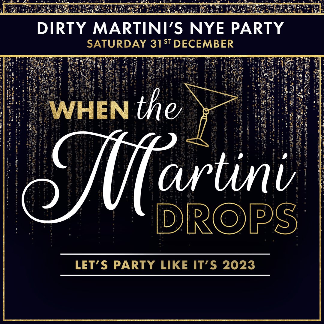 Dirtymartiniuk's tweet photo. Party like it’s 2023!

There are still tickets remaining for the HOTTEST New Year’s Eve party in town 🎉💃

Grab yours here – https://t.co/PhMiZvmH8M https://t.co/QaR3FuWRR2